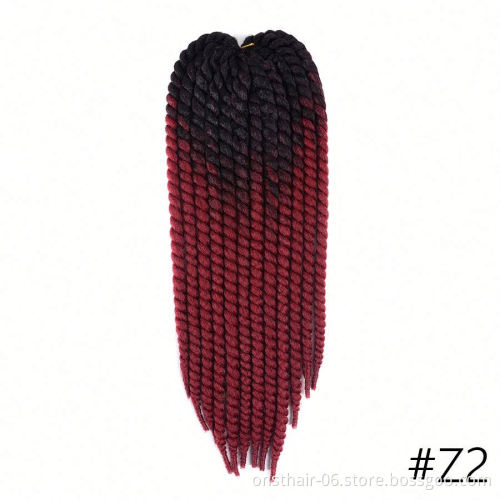 MYZYR Hot Selling  Twist Crochet Braids Synthetic Hair Extension Jumbo Braids 12Roots  Fashion Twist Braids